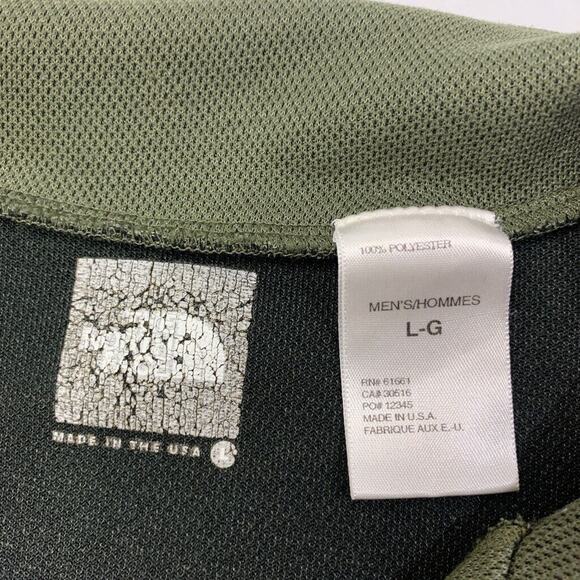 Vintage The North Face Sweatshirt Mens L Large Swamp Green 1/4 Zip Long Sleeve - Picture 6 of 12